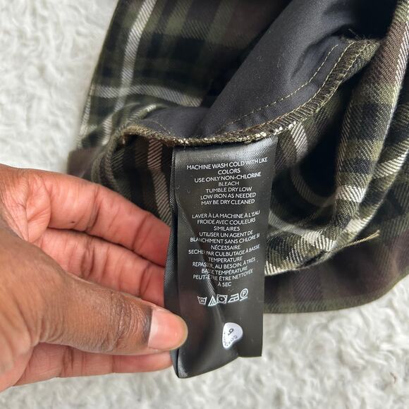 Free People Mayfair Dark Green Plaid Shorts Size 4 - Picture 9 of 10